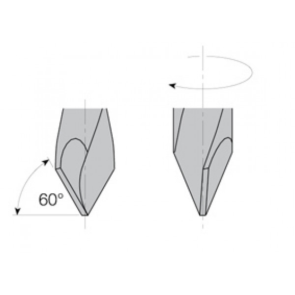 Картинка - Сверло HW PD = 6,35 I = 35 L = 70 S = 10x26 RH (314.064.11)