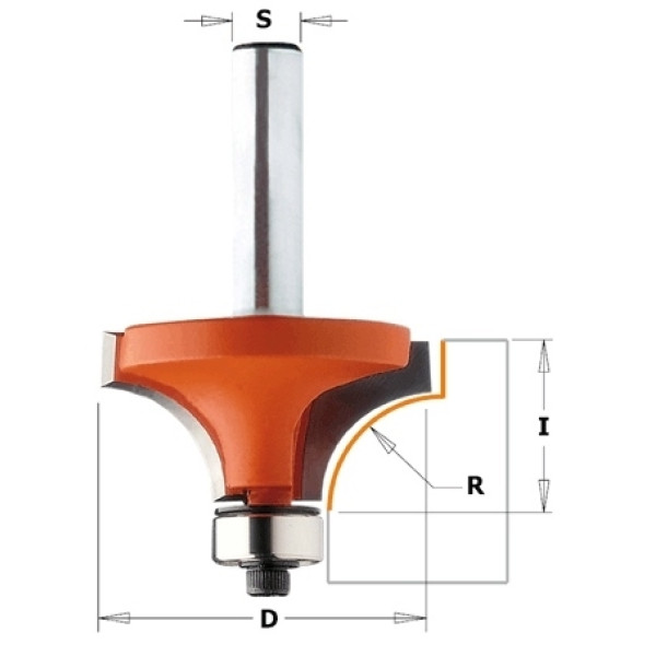 Картинка - Фреза радиусная HM R=3,2 D=19,1 I=12,7 S=6 (738.190.11)