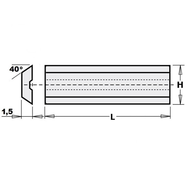 Фото - Ніж HM 19,7x8,0x1,5mm MG18 <40 (197152)