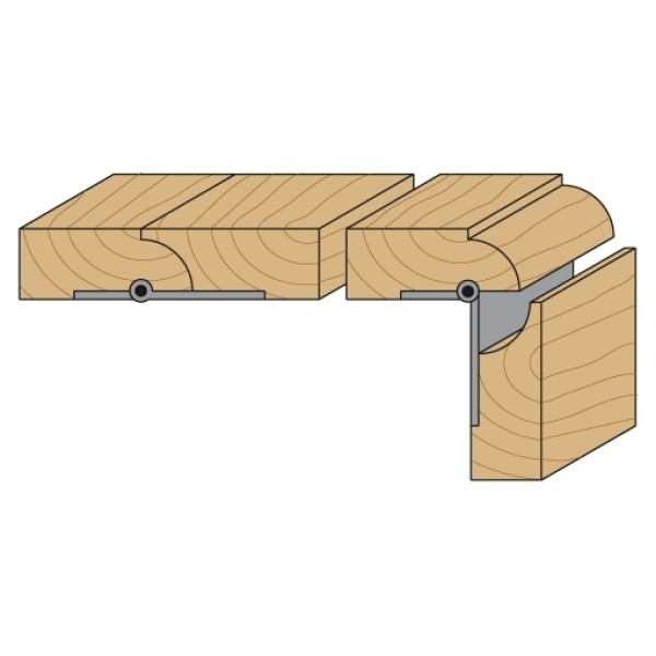 Фото - Фреза для заокруглення (галтельна) HM R = 16 D = 44,5 I = 18,5 S = 12 (937.950.11)