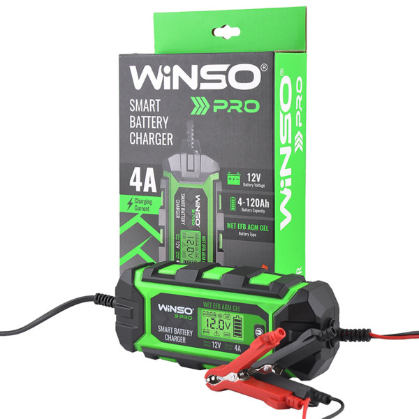 Картинка - Зарядное устройство АКБ Winso Pro 12V, 4A LCD