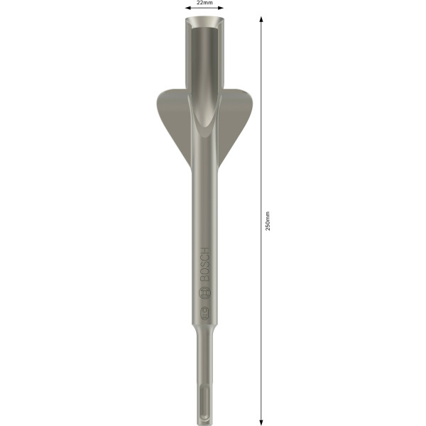 Фото - Зубило канальне Bosch PRO SDS-Plus 22x250мм