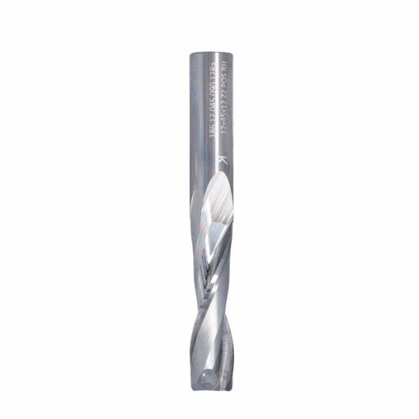 Фото - Фреза ITA TOOLS VHM Z2 D=12 I=45 L=90 S=12 RH позитив, mirror finish, алюміній і пластик SQ01.12.045.090.12R