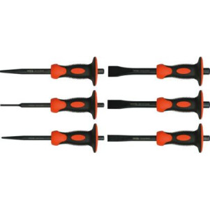 Зубило и пробойник с протектором YATO YT-4710, l=180мм (6 шт)