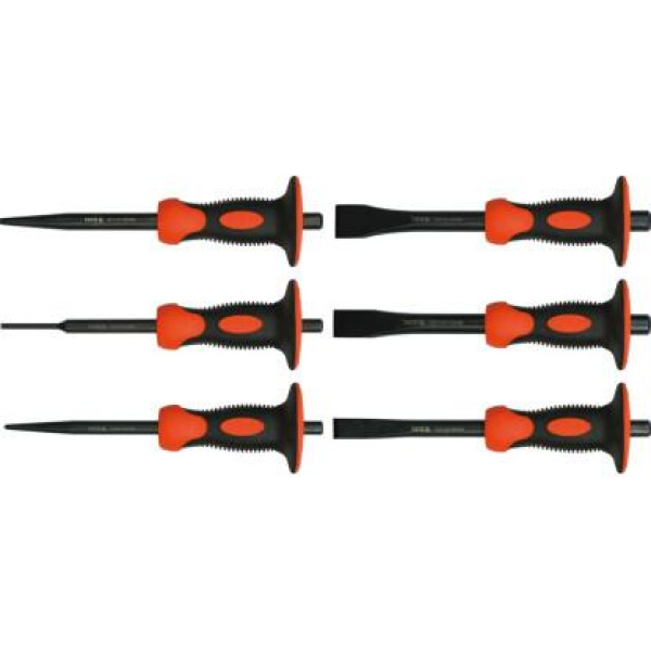 Фото - Зубило та пробійник з протектором YATO YT-4710, l=180мм (6 шт)