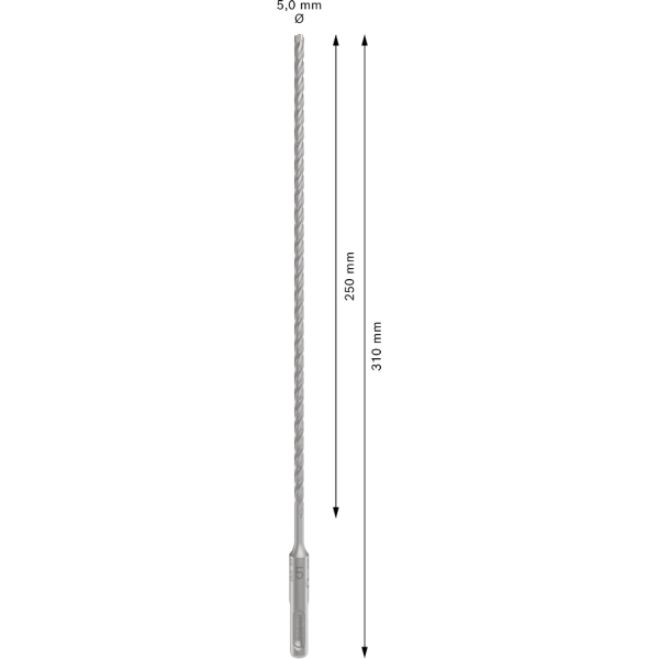 Картинка - Бур BOSCH PRO SDS Plus-5X 5x250x310 мм