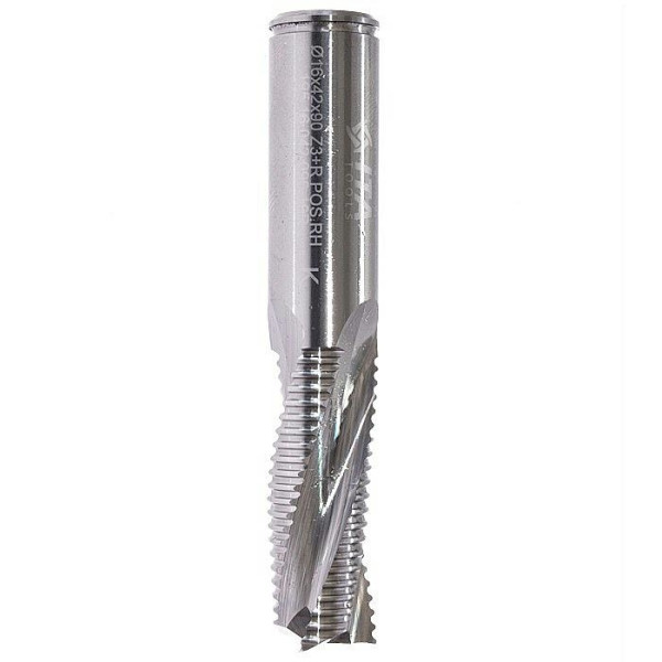 Картинка - Фреза спиральная черновая – позитив ITA TOOLS VHM D=16 I=042 L=090 S=16 RH Z3 195.16.042.090.16R