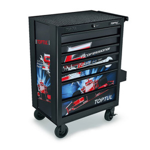 Візок інструментальний для автосервісу TOPTUL Special Limited Edition-BLACK 7 секцій TCAQ0707