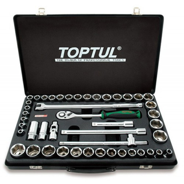 Фото - Набір інструментів TOPTUL 1/2" (дюйм+метр.) 46 шт GCAD4601