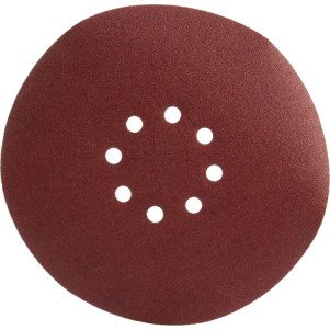 Круг шліфувальний самозачепний NovoAbrasive 225 мм, Р80, 8 отворів, набір 5шт.