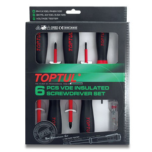 Набір викруток діелектричних TOPTUL (1000V) 6 шт GAAE0612