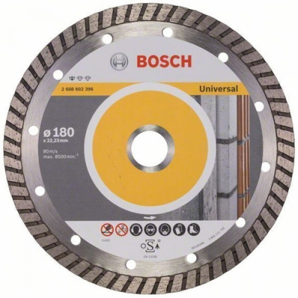 Картинка - Круг алмазный отрезной Bosch PF Universal 180х22.23 (2608602396)
