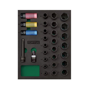 Набір ударних головок TOPTUL 1/2" 29 шт GVB2906
