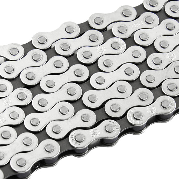 Картинка - Цепь велосипедная Grey's 1шв. S410 Half Silver, 112 звеньев