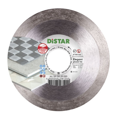 Диск алмазний вiдрiзний Distar 1A1R 101,6x1,2/0,8x10x22,23 Elegant