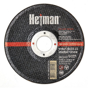 Круг відрізний Hetman 41 115 x 1,0 x 22,23 мм, по металу