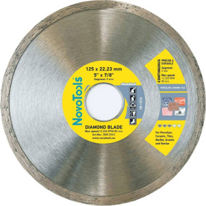 Диск алмазний NovoTools Standard 125 x 22,23 мм, Плитка