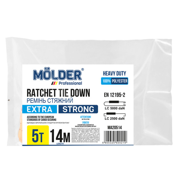 Фото - Стяжний ремінь Molder MA20514 5т, 14м