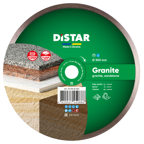 Картинка - Диск алмазный отрезной Distar 1A1R 300x2x10x32 Granite