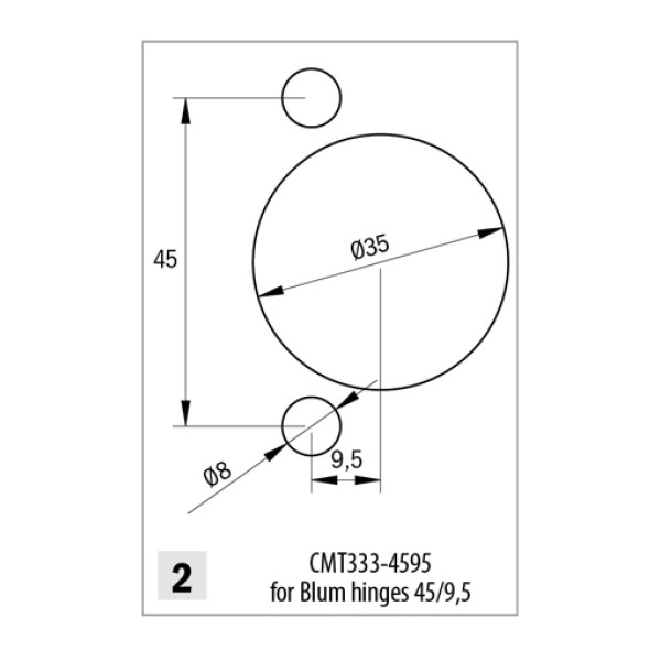 Фото - Фреза насадна свердлильні BLUM (CMT333-4595)