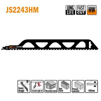 Пила сабельная L = 455 I = 400 H = 50 K = 1,50 TS = 12,7 (JS2243HM)