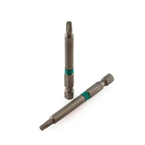 Картинка - Биты TX20, 70 мм, 2 шт., Цвет зеленый (21837.STACO)