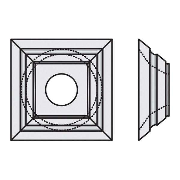Фото - Ніж HM 21,0x21,0x5,5mm MG18 d = 7,4 <40 (212155)