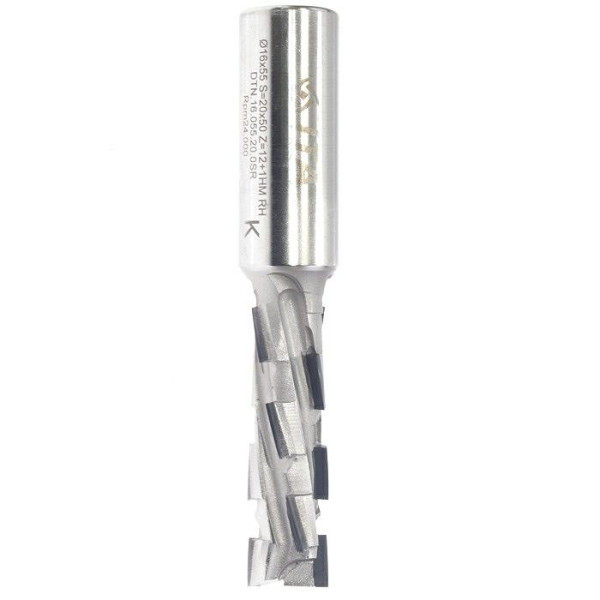 Фото - Фреза алмазна DIA D = 16 I = 55 S = 20x50 RH ECO Z = 12 + 1 (Z = 2) DTN