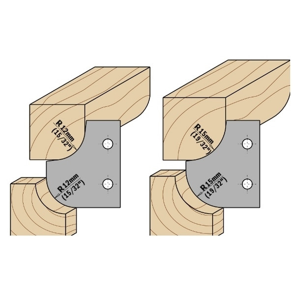 Картинка - Пара ножей R=12 (34,8x29,3x2) для 694.007 (695.007.12)