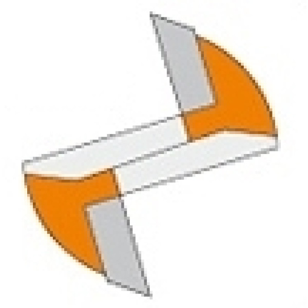 Картинка - Фреза прямая (короткая серия) HM D = 18,2 I = 25,4 L = 57,2 S = 6,35 (811.182.11)