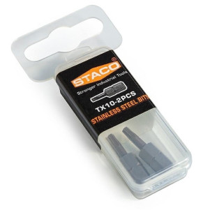 Биты 1/4 "TX10x25мм 2шт. Нержавеющая сталь (20845.STACO)