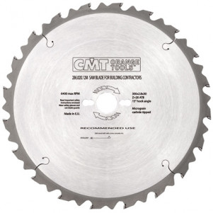 Пила CMT 286.016.10M HM D = 250 F = 30 Z = 16 K = 2,8 / 1,8 для строительства <= 15