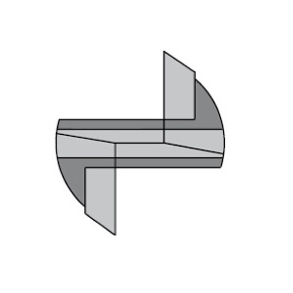 Картинка - Фреза пазовая с резьбовым хвостовиком HW D=14 I=35 L=67 S=M10 Z=2+1 (182.140.11)