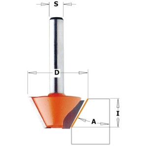 Фреза для зняття фаски HM A = 15 D = 24 I = 14 L = 46 S = 6 (703.240.11)