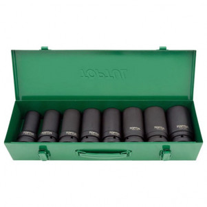 Набор головок торцевых ударных TOPTUL 1" 24-41мм 8 шт GDAD0804