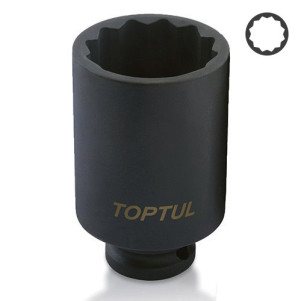 Головка торцевая ударная TOPTUL 12-гранная 1/2" 30 мм KABJ1630