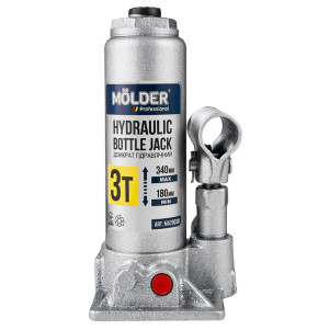 Домкрат гідравлічний пляшковий Molder 3т 180-340мм Домкрат гідравлічний пляшковий Molder 3т 180-340мм
