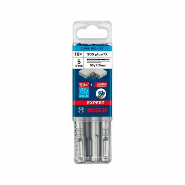 Фото - Бури Bosch SDS Plus-7X д / арм.бетона 5x50x115 мм EXPERT, 10 шт