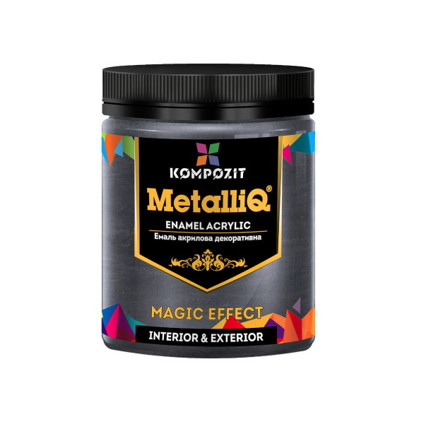 Фото - Емаль акрилова Kompozit MetalliQ платина 0.5 кг