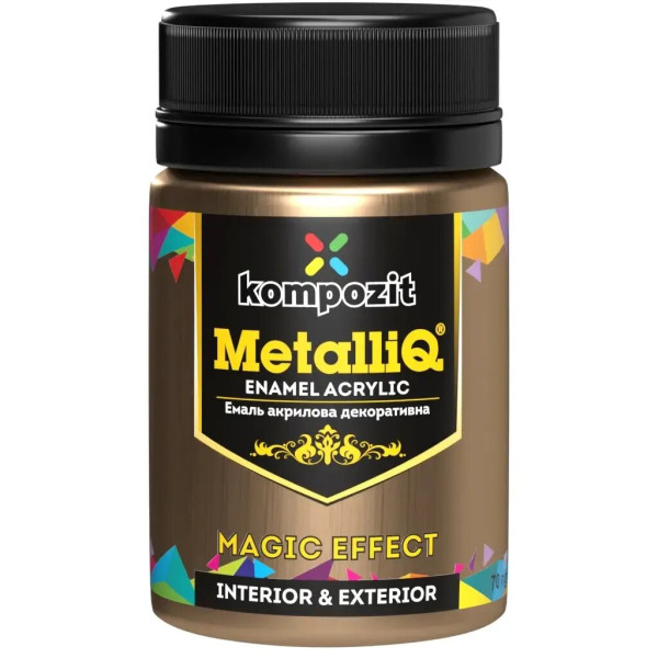 Фото - Емаль акрилова Kompozit MetalliQ бронзова 0.07 кг