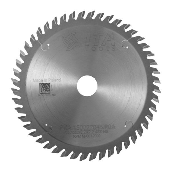 Картинка - Пила ITA TOOLS D=160 F=22 Z=48 K/P=3,2/2,2NS позитив IMA PKA.160022048.P0A