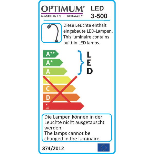 Картинка - Светодиодный станочный светильник Optimum LED 3-500