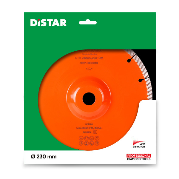 Картинка - Диск алмазный отрезной Distar 1A1R TURBO 230X22,23/F LASER CTH GM