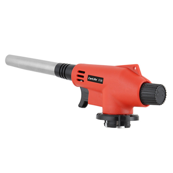 Картинка - Газовая горелка Carlife, сопло: Ø 13,6мм, длина 76мм с пьезоподжигом