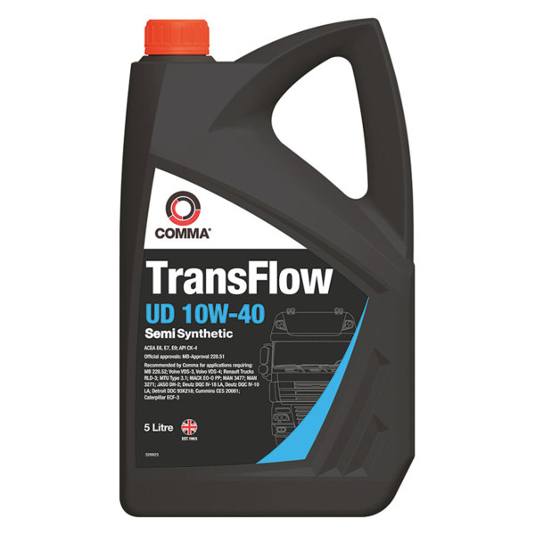Картинка - Моторное масло Comma TRANSFLOW UD 10W-40 5л