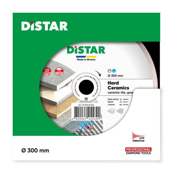 Картинка - Диск алмазный отрезной Distar 1A1R 300x2/1,6x10x32 Hard ceramics