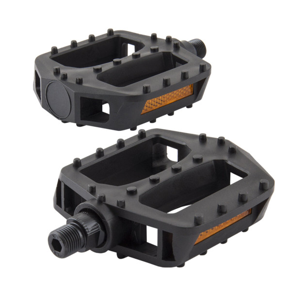 Фото - Велосипедні педалі Grey's із рефлектором із поліпропілену, чорні, 1 пара GR14140