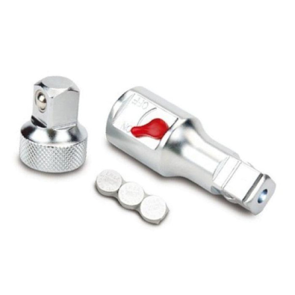 Картинка - Переходник-удлинитель с подсветкой TOPTUL 1/2"х1/2" + переходник GBAR0205