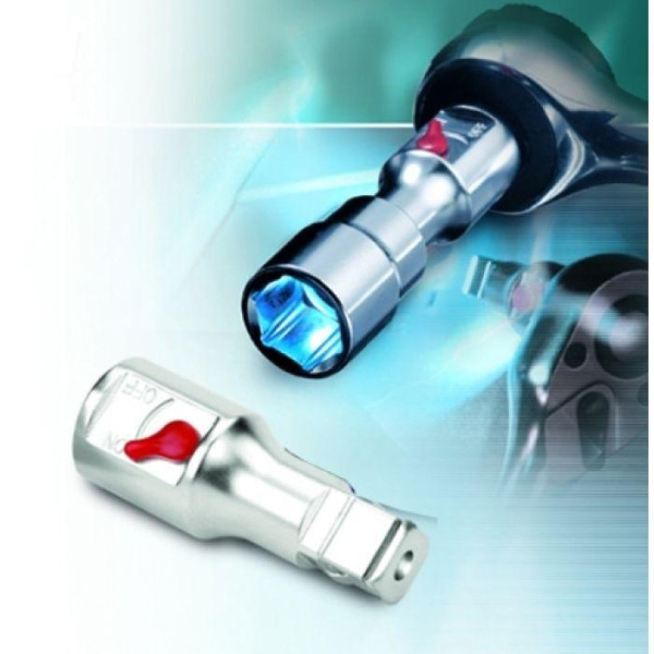 Картинка - Переходник-удлинитель с подсветкой TOPTUL 1/2"х1/2" + переходник GBAR0205