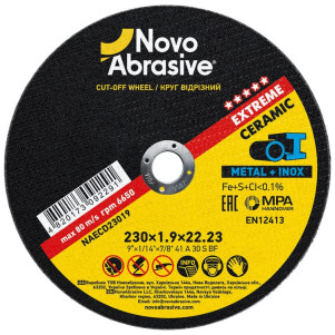 Круг відрізний NovoAbrasive Extreme 41 230 х 1,9 х 22,23 мм, по металу